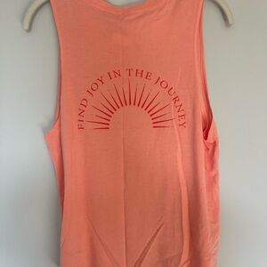 Spiritual Gangster Coral Tank Top with Motivational Print